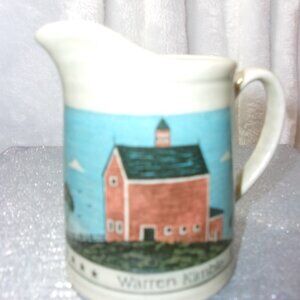 H-294 OTAGIRI JAPANAMERICAN FOLK ART  POTTERY CREAMER PITCHER